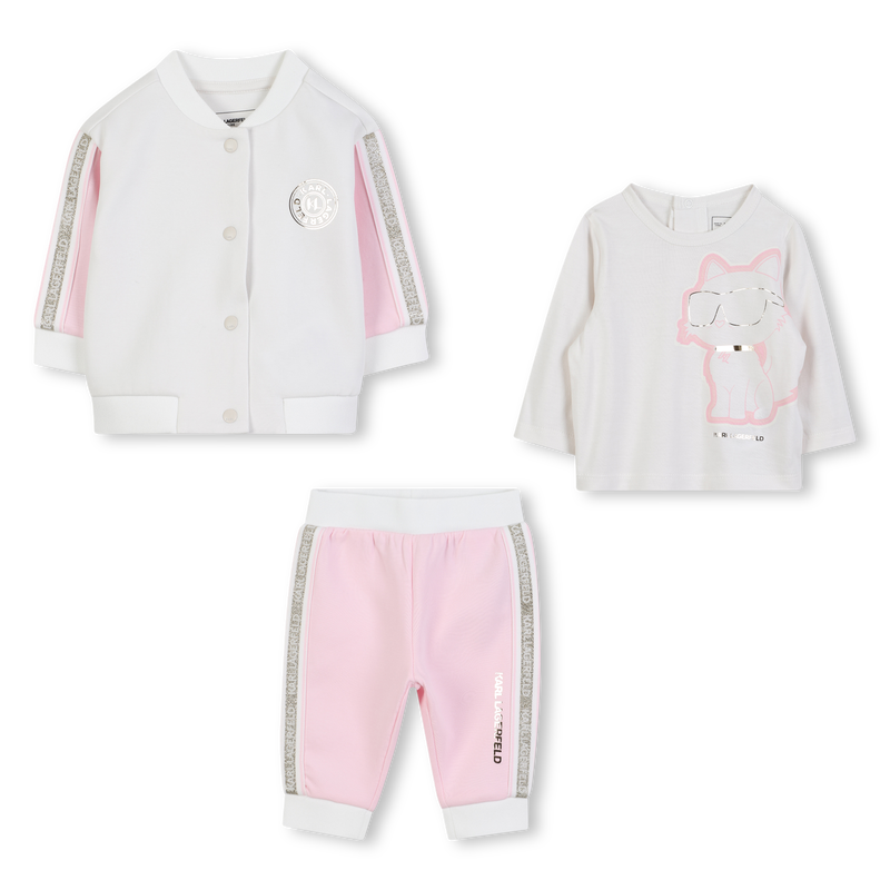 3-teiliges Jogging-Set KARL LAGERFELD KIDS 
                        M&Auml;DCHEN