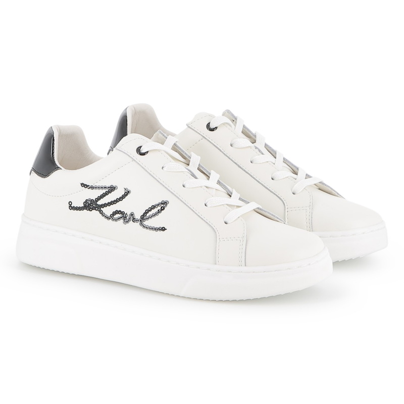 Low-Top-Sneakers mit Schn&uuml;rung KARL LAGERFELD KIDS 
                        M&Auml;DCHEN