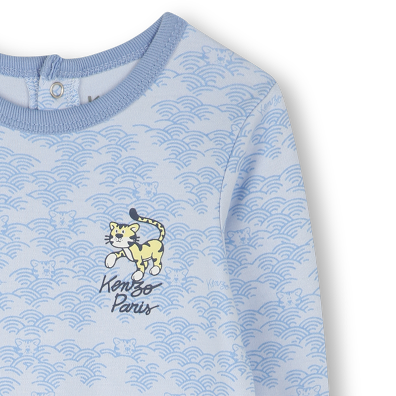 Baumwollpyjama mit Druckk&ouml;pfen KENZO KIDS 
                        JUNGE