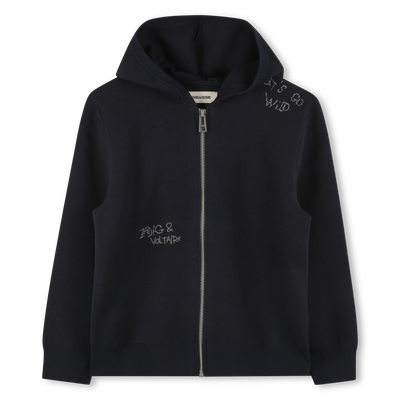 Cardigan aus Strick mit Kapuze ZADIG & VOLTAIRE JUNGE