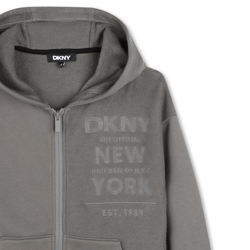 Sweat-Cardigan aus Baumwolle DKNY 
                        JUNGE