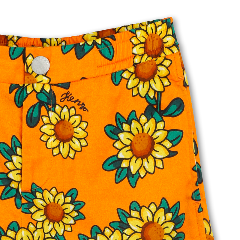 Bedruckte Baumwoll-Bermudas KENZO KIDS 
                        JUNGE