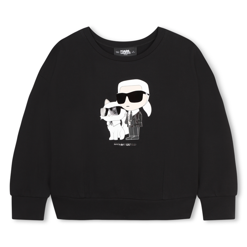 Sweatshirt mit Motiv KARL LAGERFELD KIDS 
                        M&Auml;DCHEN