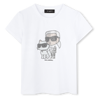 Kurzarmshirt KARL LAGERFELD KIDS 
                    M&Auml;DCHEN