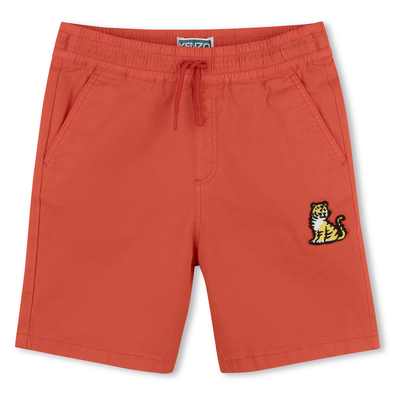 Baumwoll-Bermudas mit Badge KENZO KIDS 
                        JUNGE