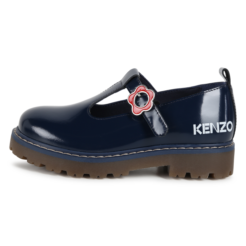 Leder-Ballerinas mit Schnalle KENZO KIDS 
                        M&Auml;DCHEN