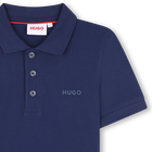 Kurz&auml;rmliges Piqu&eacute;-Poloshirt HUGO 
                    JUNGE