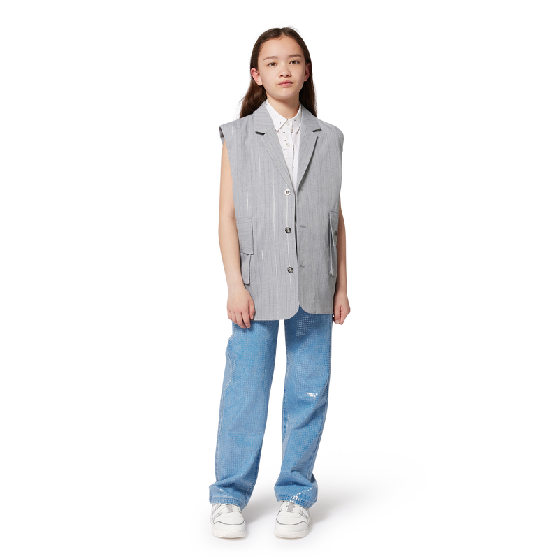 &Auml;rmellose Jacke mit Streifen DKNY 
                        M&Auml;DCHEN