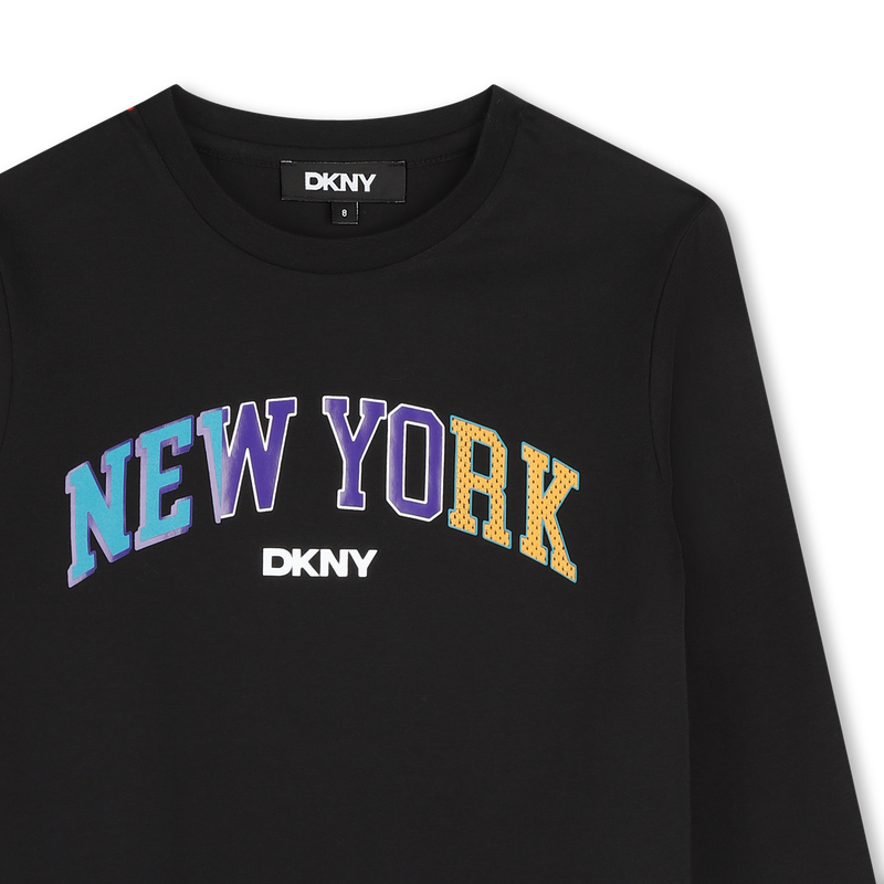 Langarm-T-Shirt aus Baumwolle DKNY 
                        JUNGE