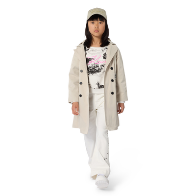 GEF&Uuml;TTERTER TRENCHCOAT KARL LAGERFELD KIDS M&Auml;DCHEN