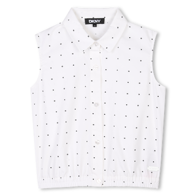 &Auml;rmellose Bluse mit Druck DKNY M&Auml;DCHEN