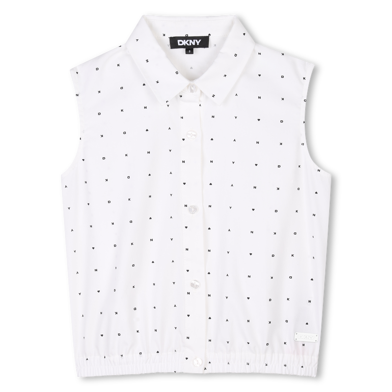 &Auml;rmellose Bluse mit Druck DKNY 
                        M&Auml;DCHEN