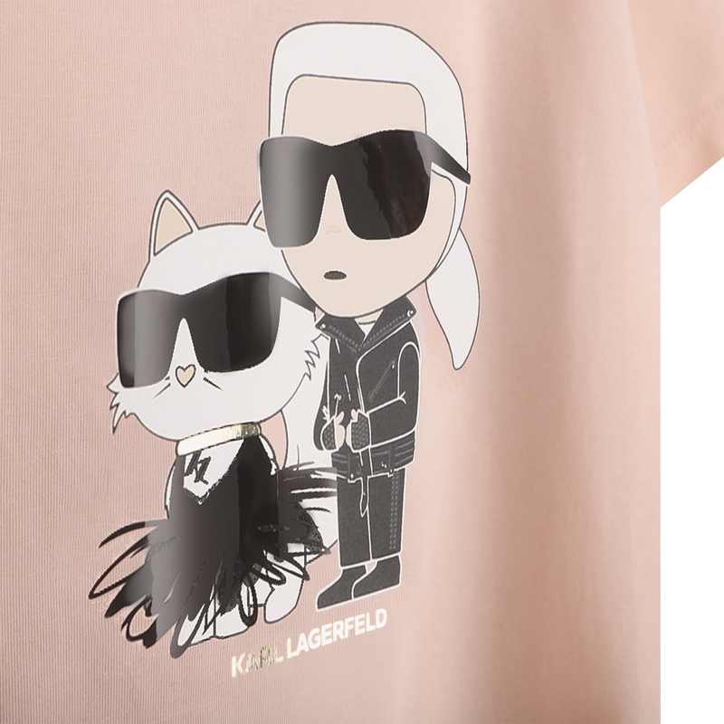 T-Shirt mit kurzen &Auml;rmeln KARL LAGERFELD KIDS 
                        M&Auml;DCHEN