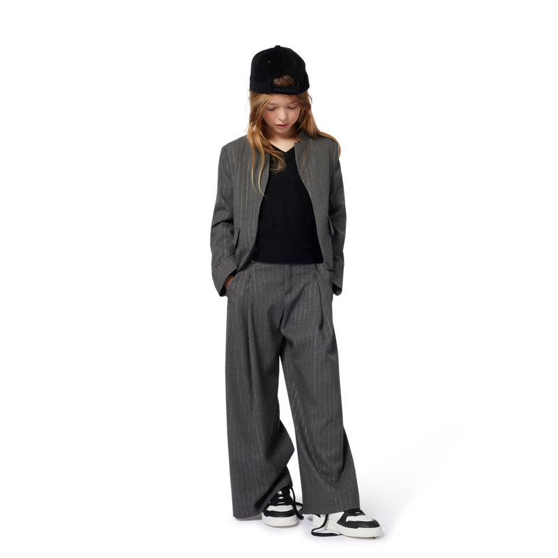 Gestreifte Jacke mit ausgefallenem Kragen ZADIG & VOLTAIRE 
                        M&Auml;DCHEN