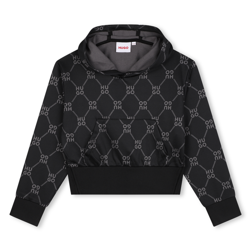 Bedrucktes Kapuzen-Sweatshirt HUGO 
                        M&Auml;DCHEN