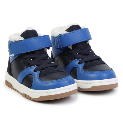 Schn&uuml;r-Sneakers mit Klett BOSS JUNGE