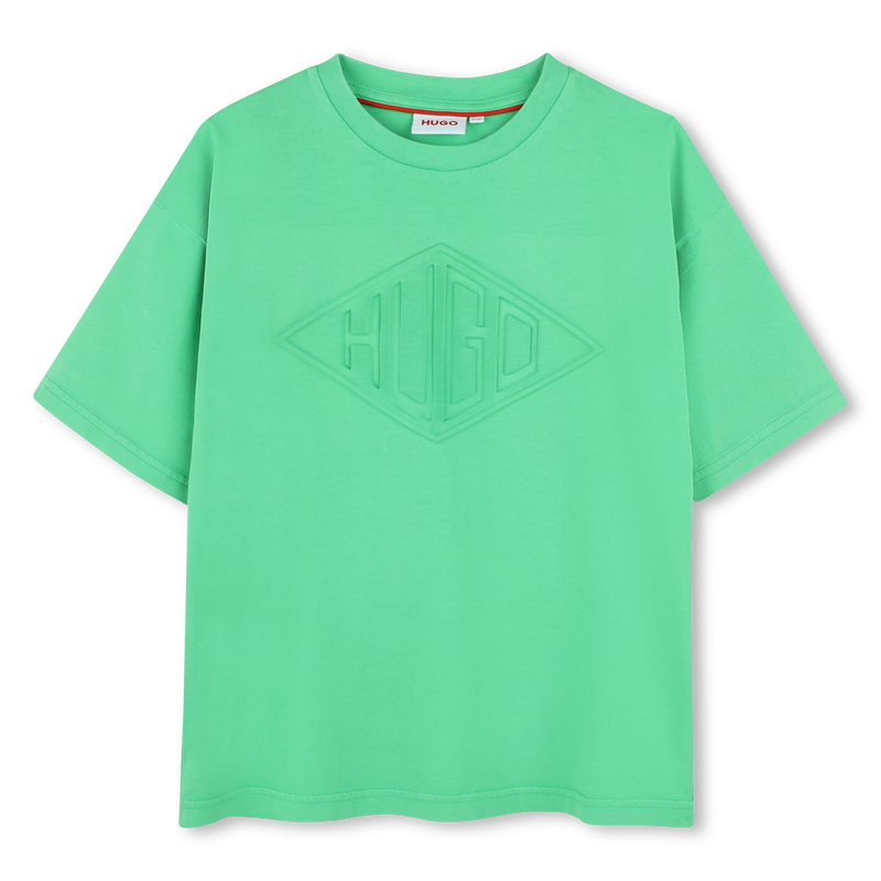 Baumwoll-T-Shirt mit Waschung HUGO 
                        JUNGE