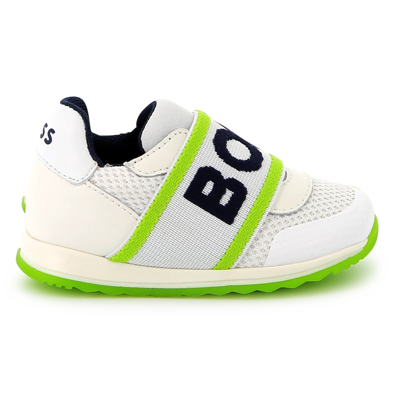 Ledersneaker mit Mesh BOSS 
                        JUNGE