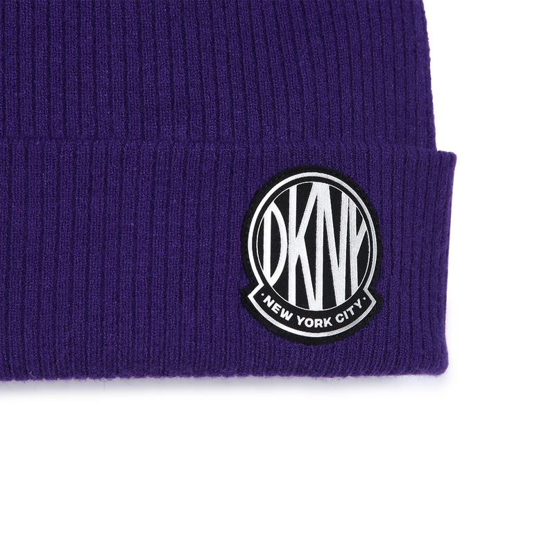 Strickm&uuml;tze mit Umschlag DKNY 
                        M&Auml;DCHEN