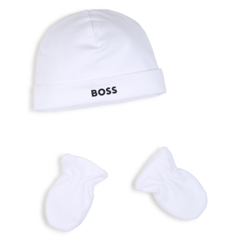 PYJAMA + BODY + BEANIE + F&Auml;USTLINGE SET BOSS 
                        JUNGE