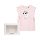 Ausgestelltes Kleid mit Grafik KARL LAGERFELD KIDS 
                    M&Auml;DCHEN