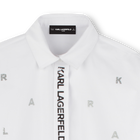 Lang&auml;rmeliges Hemdkleid KARL LAGERFELD KIDS 
                    M&Auml;DCHEN