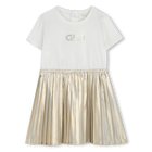 Festkleid aus Materialmix MICHAEL KORS 
                    M&Auml;DCHEN