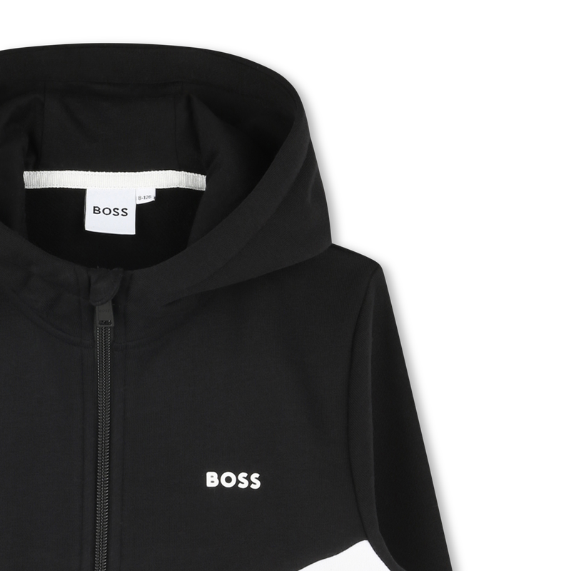 Cardigan mit Zip und Kapuze BOSS 
                        JUNGE