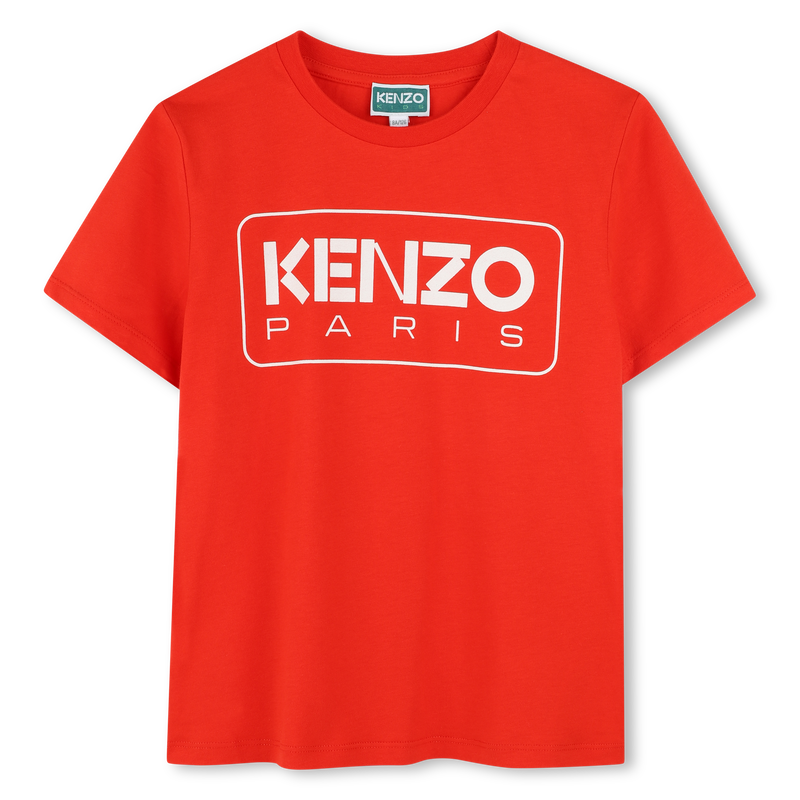 Kurz&auml;rmliges Baumwoll-T-Shirt KENZO KIDS 
                        JUNGE