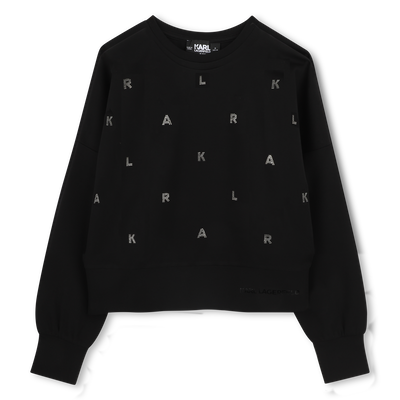 Lang&auml;rmeliges Sweatshirt KARL LAGERFELD KIDS M&Auml;DCHEN