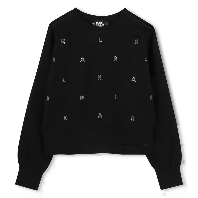 Lang&auml;rmeliges Sweatshirt KARL LAGERFELD KIDS 
                        M&Auml;DCHEN