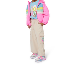 Mehrfarbige Kapuzensteppjacke BILLIEBLUSH 
                    M&Auml;DCHEN