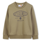 Sweatshirt aus geb&uuml;rstetem Fleece, KAKI, hi-res