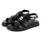 Leder-Sandalen mit Schnalle KARL LAGERFELD KIDS 
                    M&Auml;DCHEN