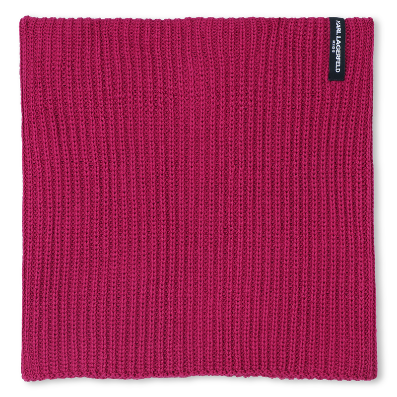 Set aus M&uuml;tze + Halsw&auml;rmer KARL LAGERFELD KIDS 
                        M&Auml;DCHEN