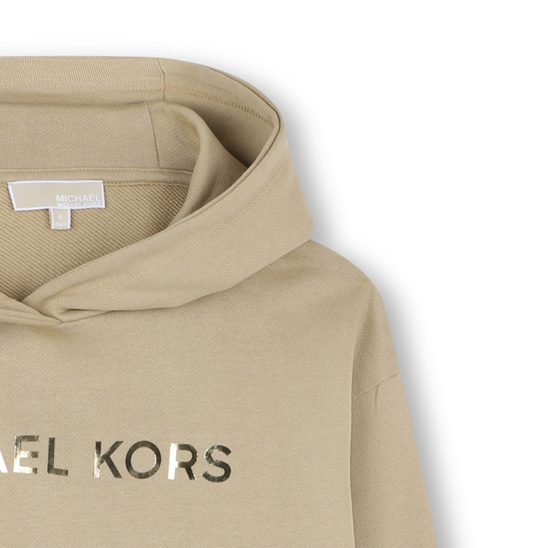 Kapuzenkleid aus Fleece MICHAEL KORS 
                        M&Auml;DCHEN