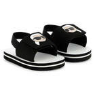 Leichte Sandalen mit Klett KARL LAGERFELD KIDS 
                    UNISEX