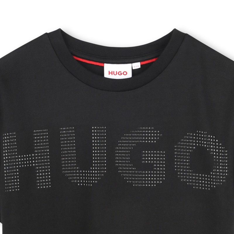 T-Shirt mit Nieten-Logo HUGO 
                        M&Auml;DCHEN