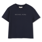 Kurz&auml;rmeliges t-shirt, MARINE, hi-res