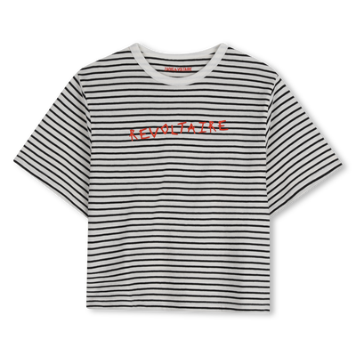 KURZ&Auml;RMELIGES T-SHIRT ZADIG & VOLTAIRE JUNGE