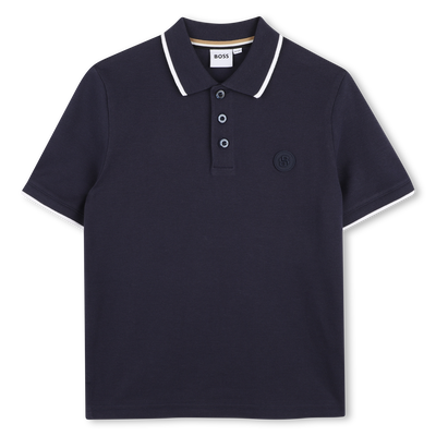 KURZ&Auml;RMELIGES POLOSHIRT BOSS JUNGE