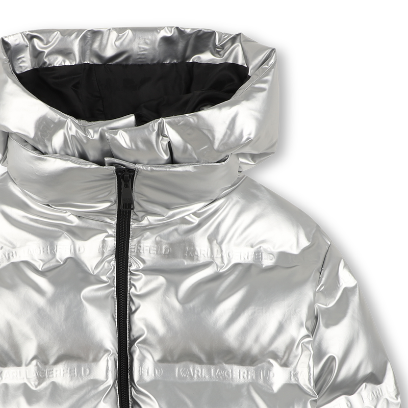 Steppjacke mit Kapuze KARL LAGERFELD KIDS 
                        M&Auml;DCHEN