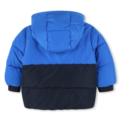 Zweifarbige Kapuzen-Steppjacke BOSS JUNGE
