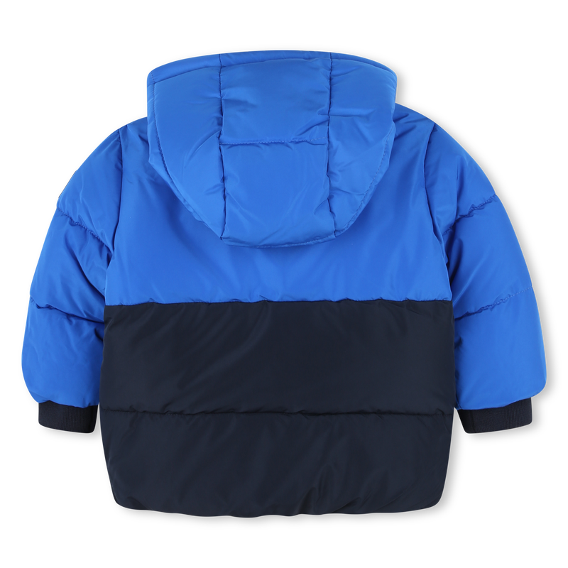 Zweifarbige Kapuzen-Steppjacke BOSS 
                        JUNGE