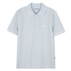 Kurz&auml;rmeliges Poloshirt, HIMMELBLAU, hi-res