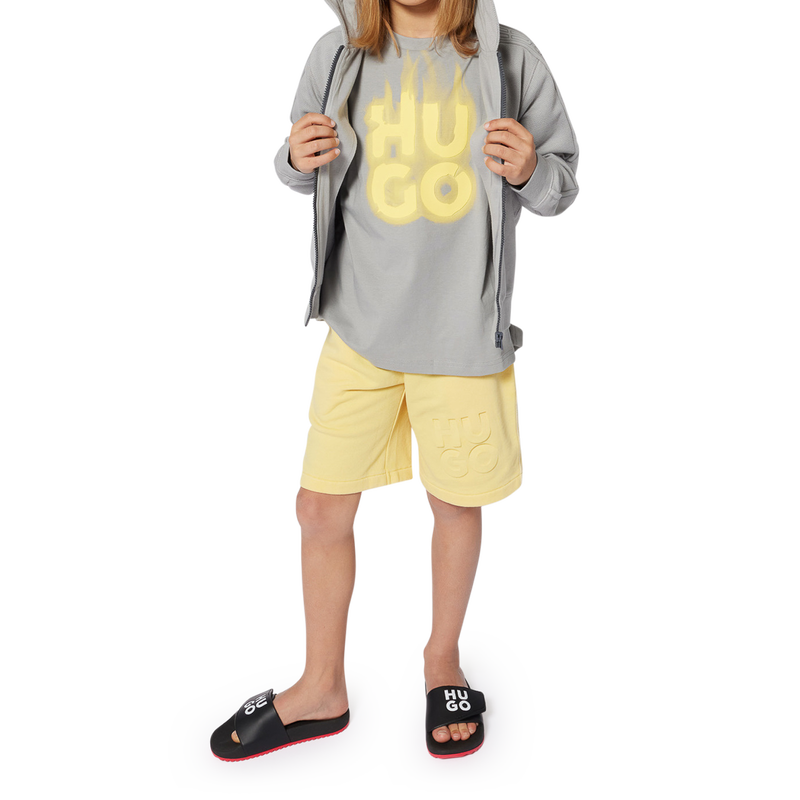 Kurzarm-T-Shirt aus Baumwolle HUGO 
                        JUNGE