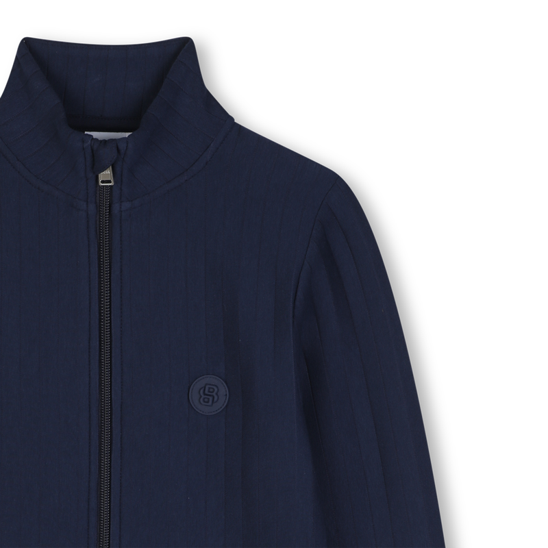 GESTREIFTE STRICKJACKE BOSS 
                        JUNGE