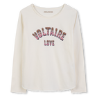 Bedrucktes lang&auml;rmeliges T-Shirt ZADIG VOLTAIRE 
                    M&Auml;DCHEN