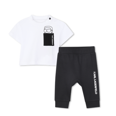 SET AUS T-SHIRT UND HOSE KARL LAGERFELD KIDS JUNGE