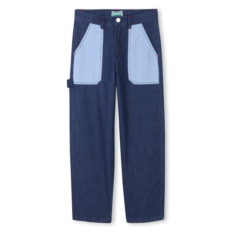 Bestickte Jeans mit Taschen KENZO KIDS 
                        JUNGE